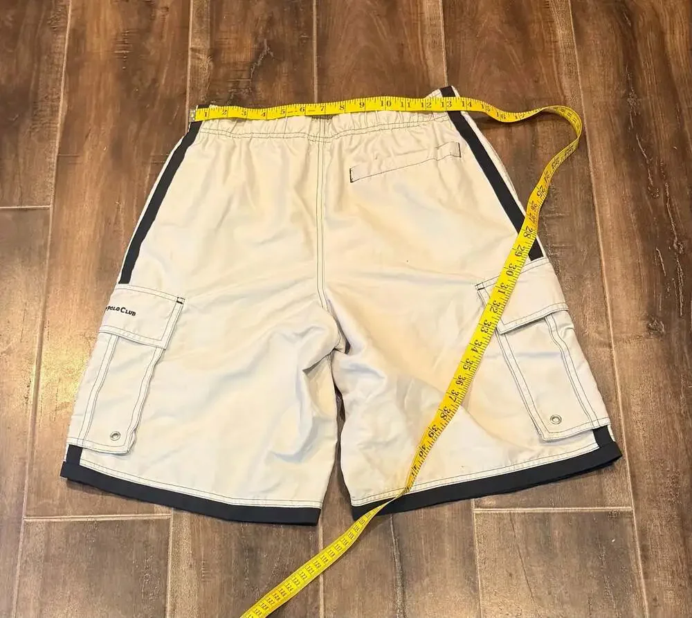 Beverly Hills Polo Club Men's Cargo Swim Trunks with Side Pockets